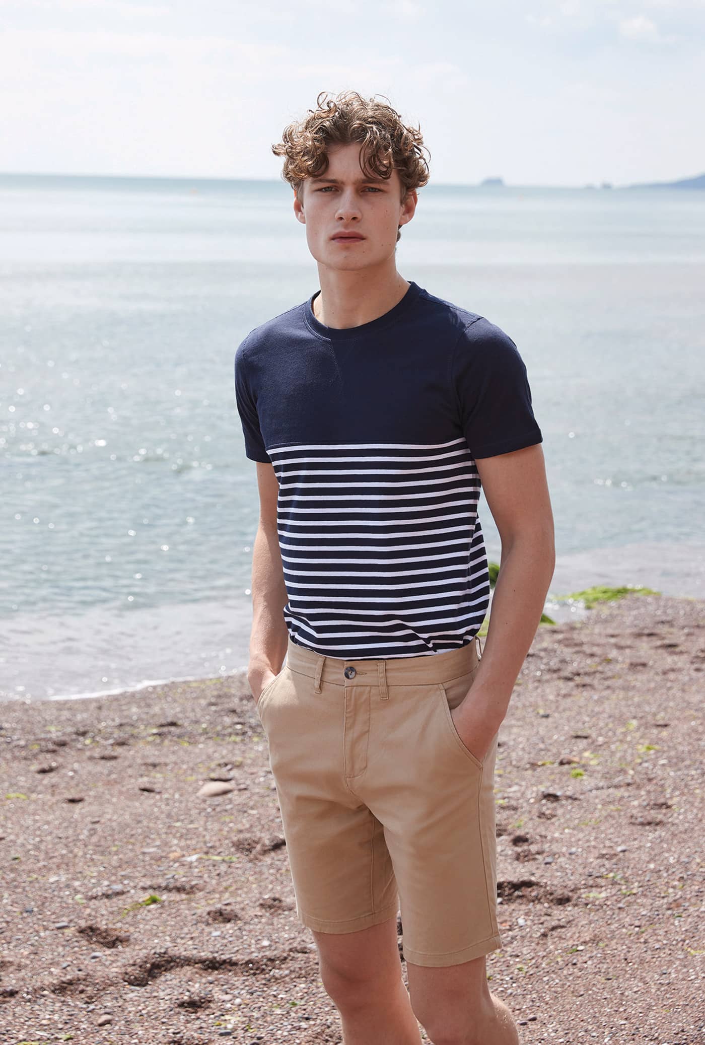 Herren Stretch Chino-Shorts