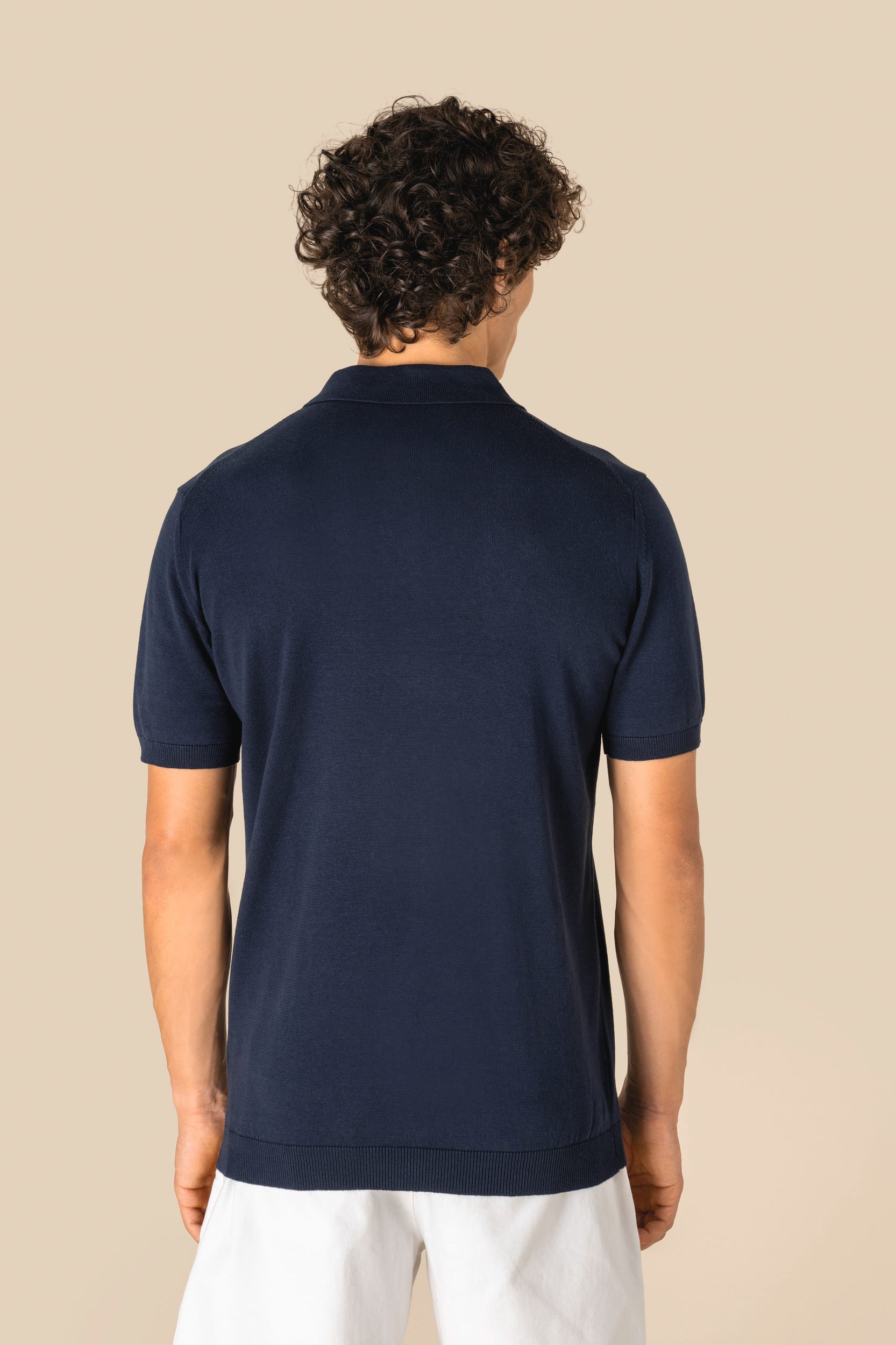 Umweltfreundliches Herren-Polohemd aus Strick
