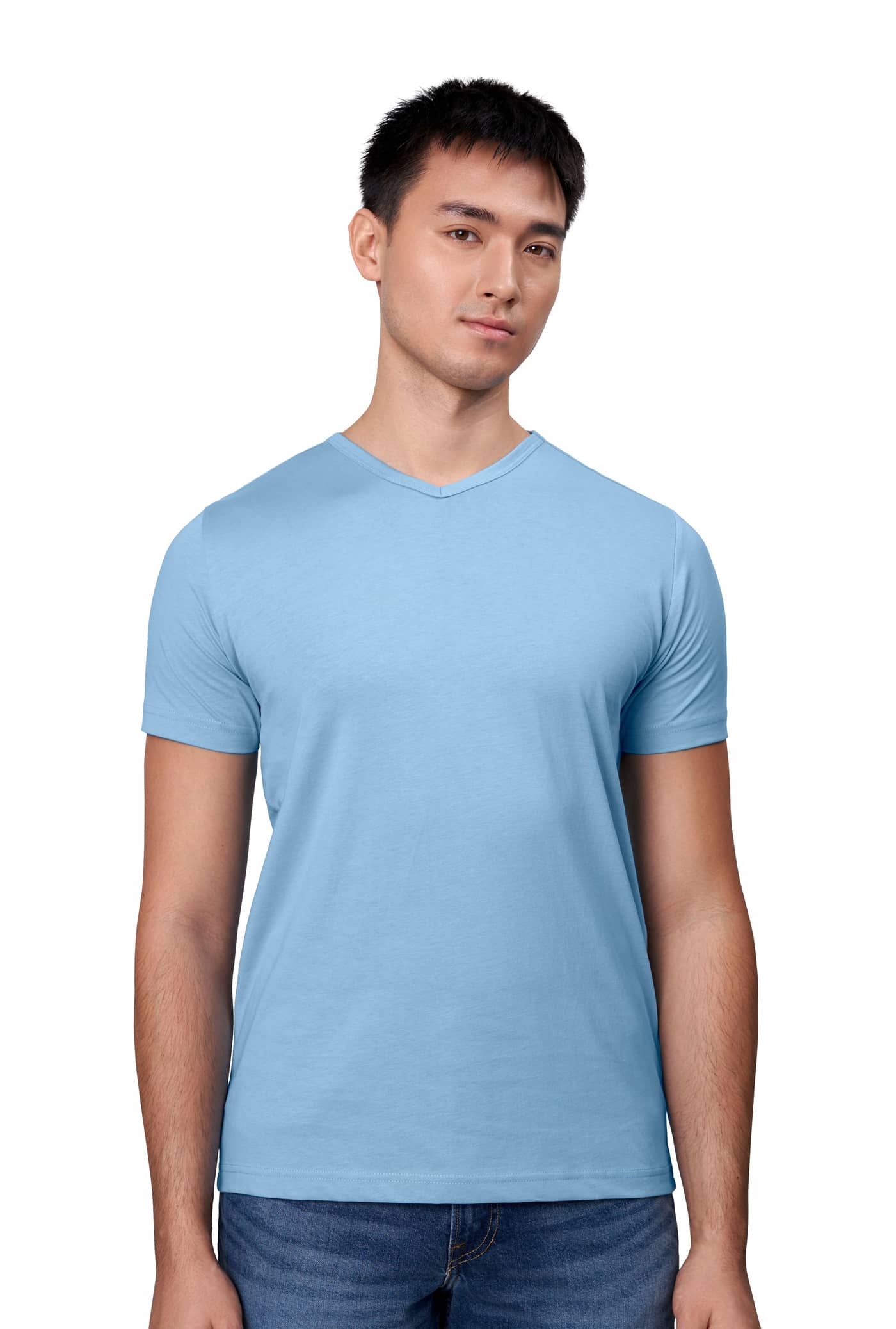 T-TIME® T-Shirt mit V-Ausschnitt