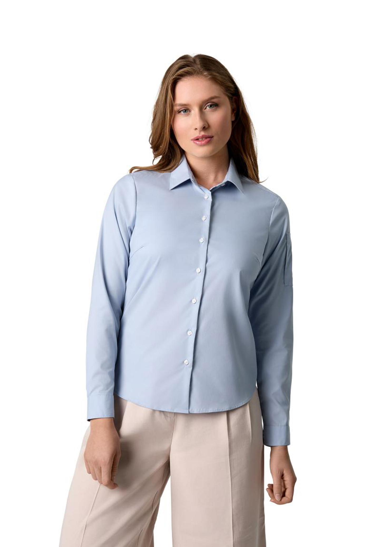 Seven Seas Poplin Stretch Damen Bluse