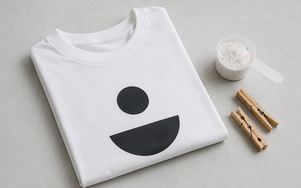 Shirt mit Druck waschen