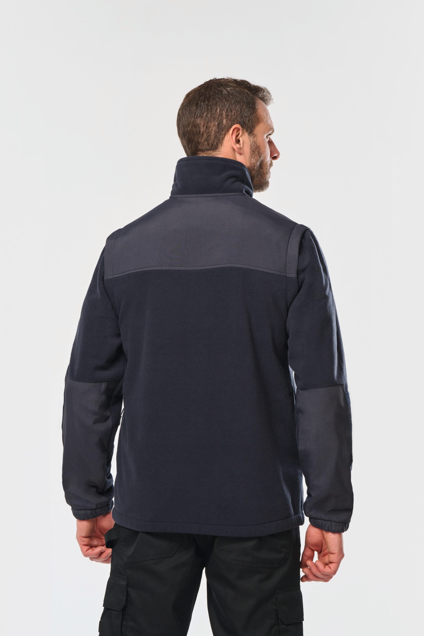Fleecejacke mit abnehmbaren Ärmeln