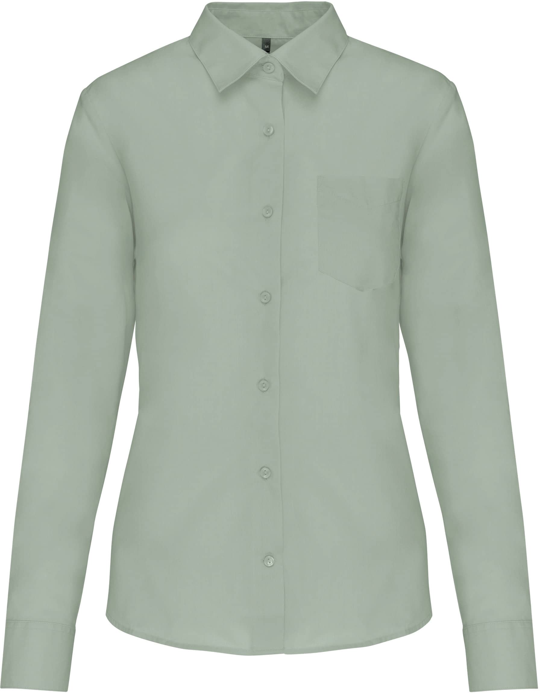 Popeline-Hemd Baumwollpolyester pflegeleicht für Damen