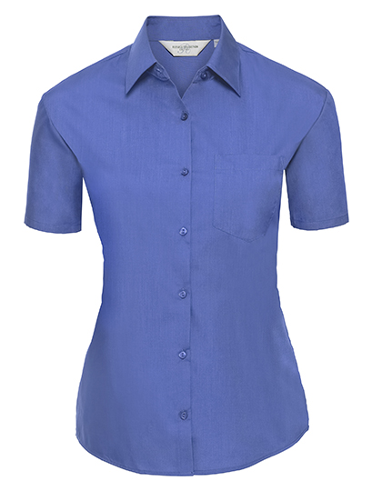 Ladies' Short Sleeve Classic Polycotton Poplin Shirt