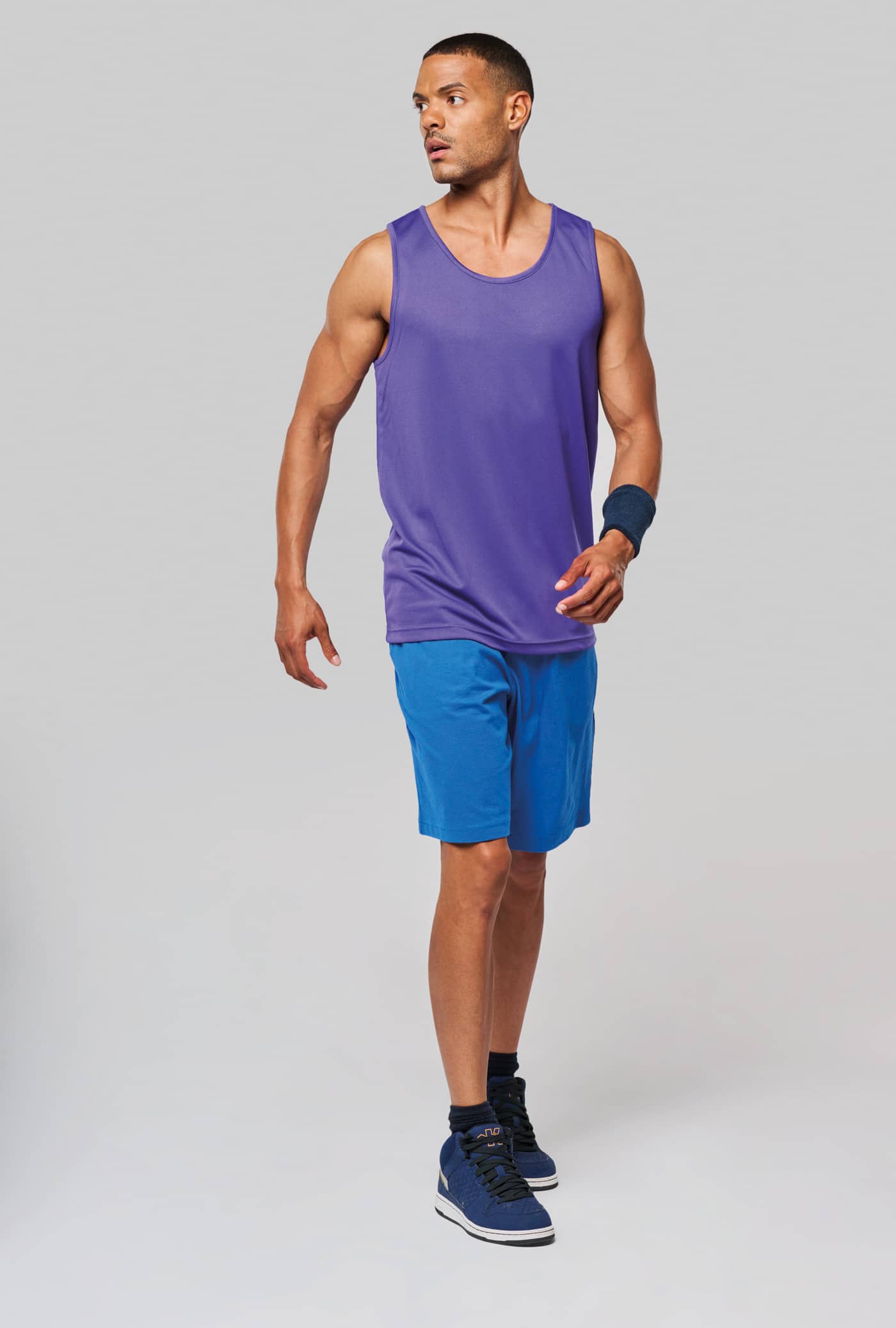 Herren Basic Sport Funktionsshirt ärmellos - Standardfarben