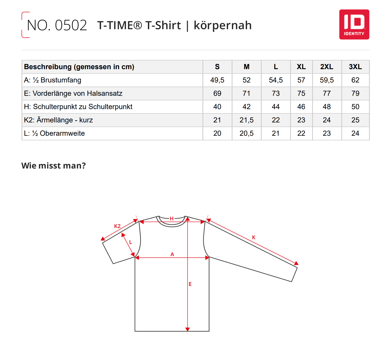 Körpernahes T-TIME® T-Shirt