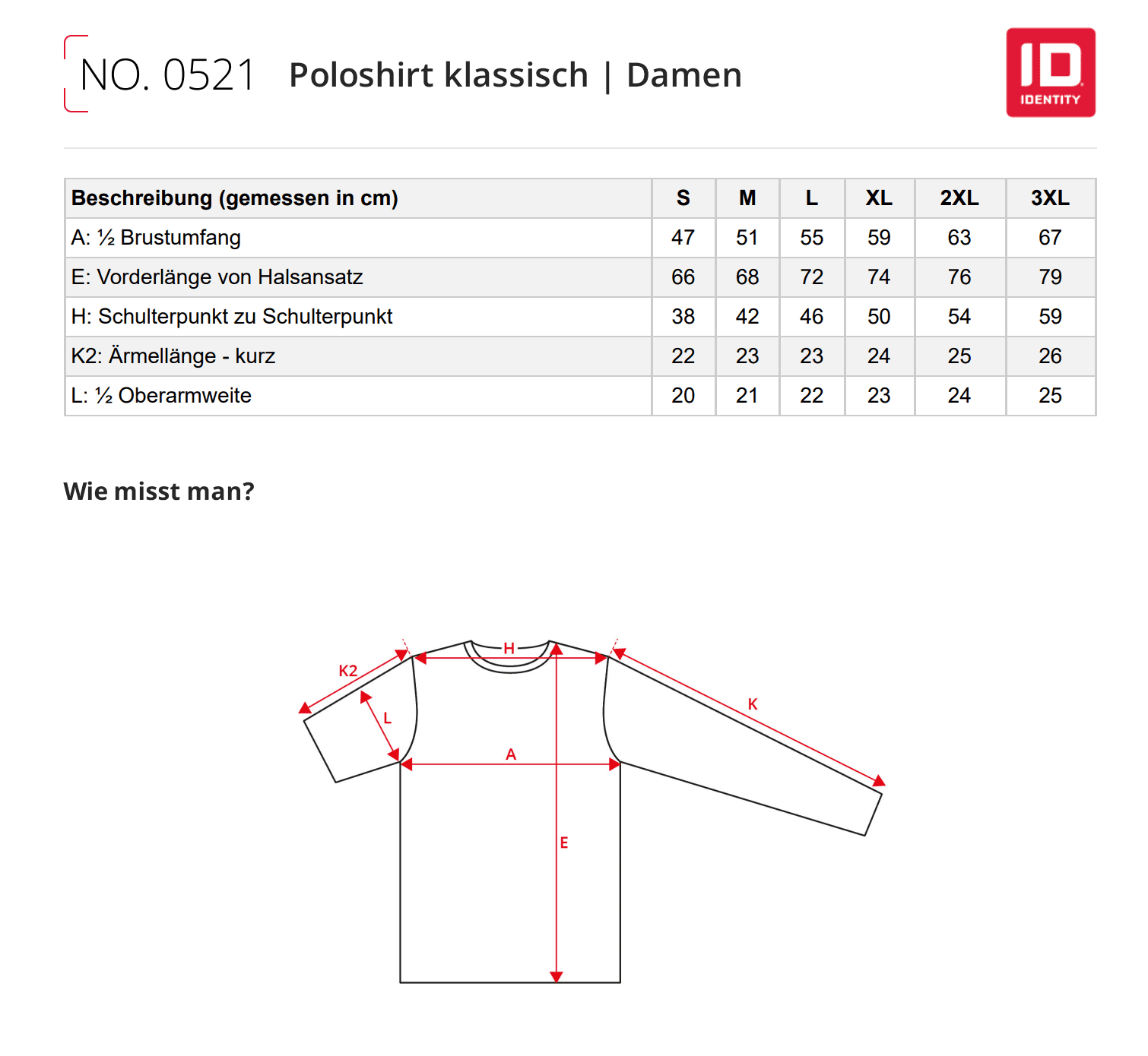 Klassisches Poloshirt für Damen