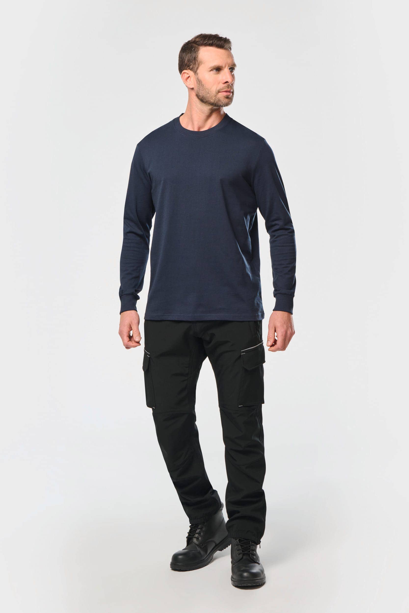 Umweltfreundliches Unisex-T-Shirt mit langen Ärmeln