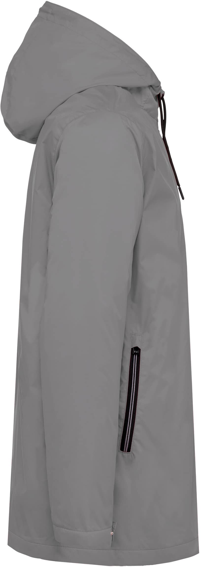 Gefütterte Unisex-Kapuzenjacke aus Mikrofleece