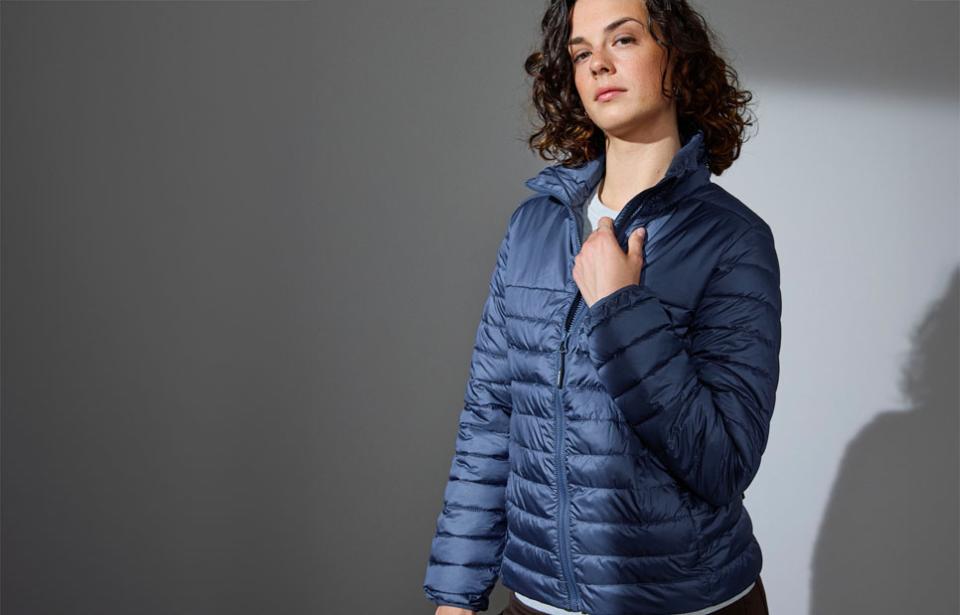 Leichte wattierte Damen Jacke