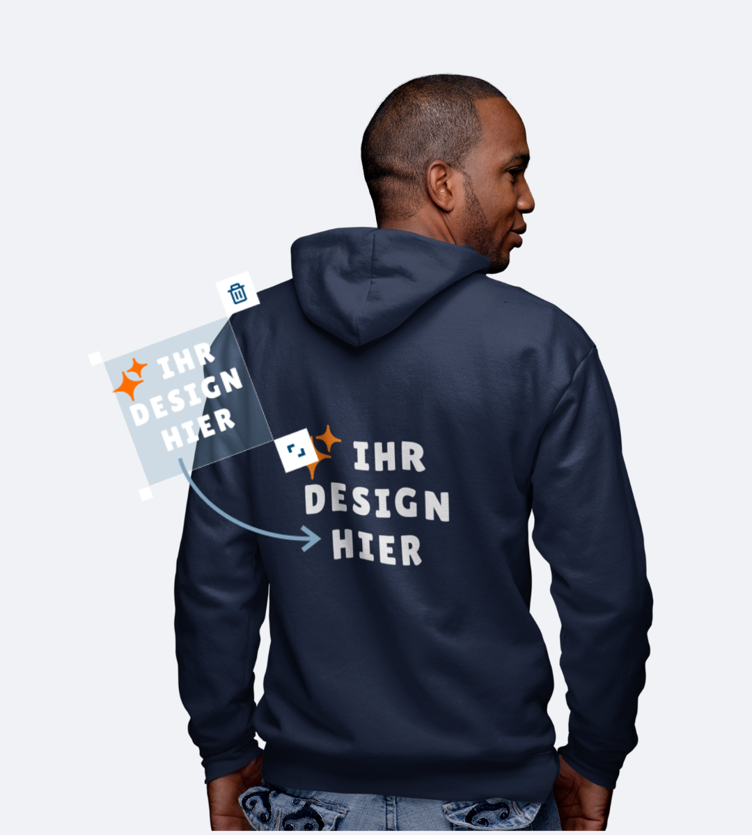 Herren Sweatjacken veredeln lassen