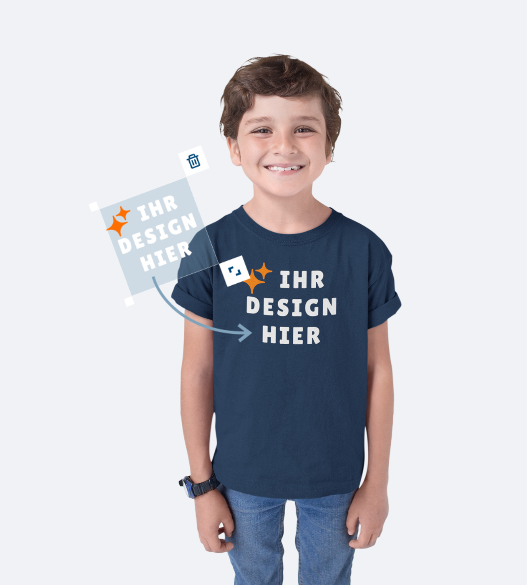 Kinder T-Shirts veredeln lassen