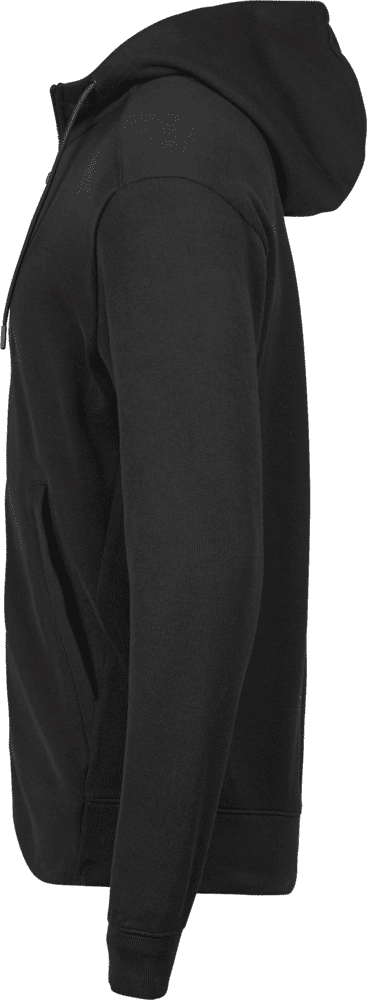 Ribbed Interlock Hooded Full Zip