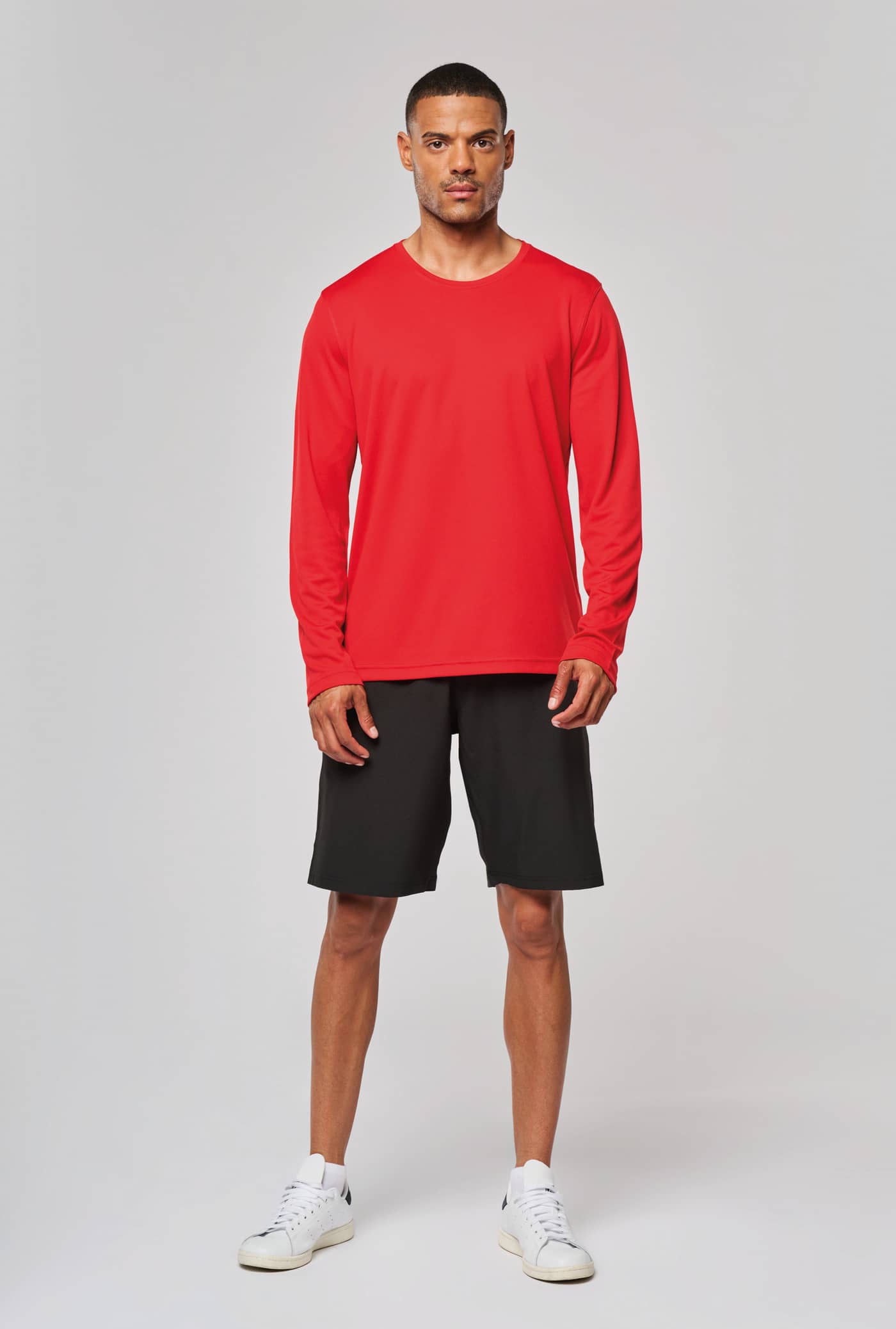 Herren Basic Sport Funktionsshirt Langarm - Standardfarben