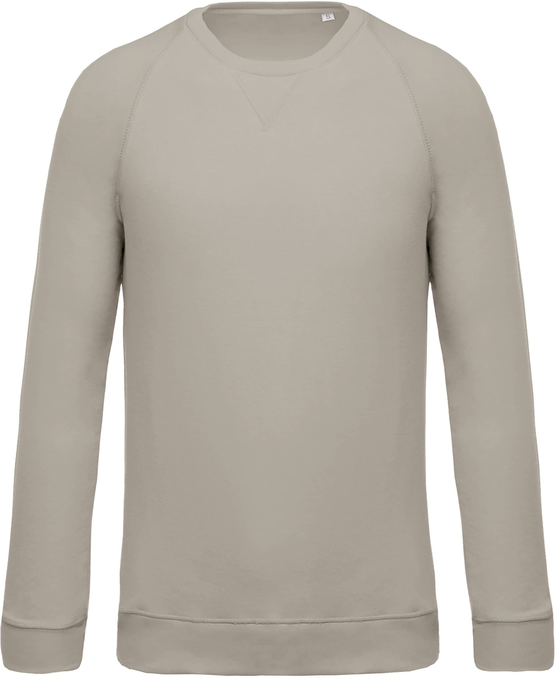 Herren Sweatshirt Bio-Baumwolle Rundhalsausschnitt Raglanärmel