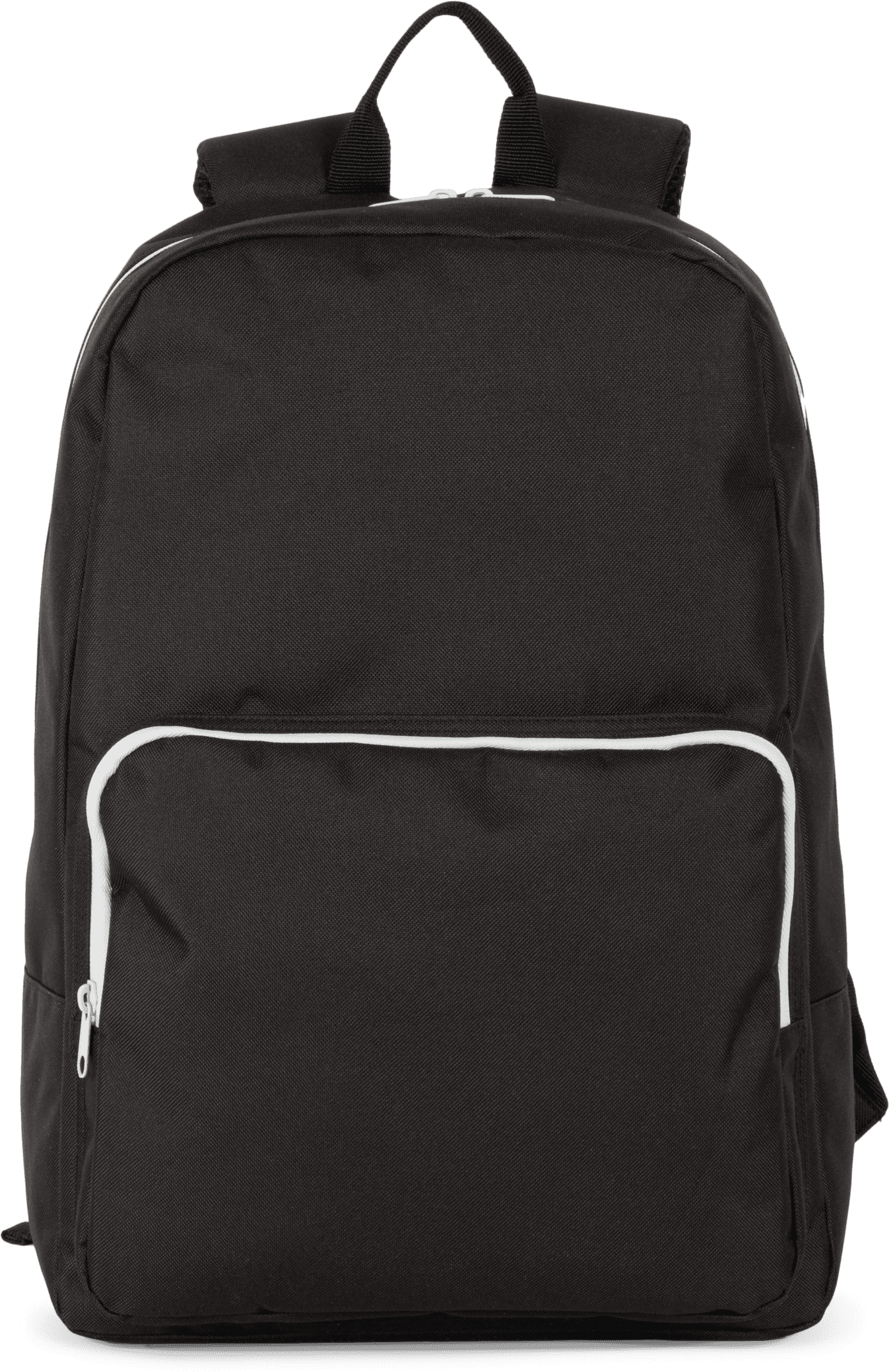 Rucksack mit kontrastfarbenem Reißverschluss aus Polyester