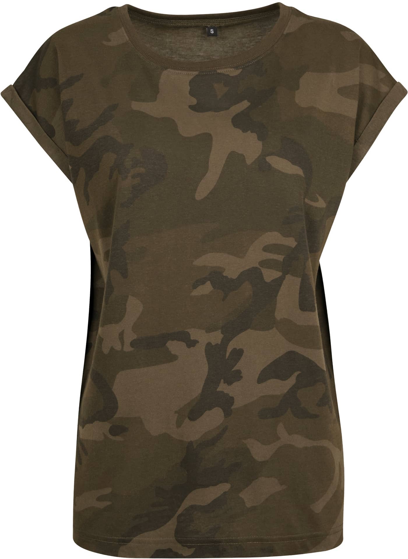 Ladies´ Camo Extended Shoulder Camo Tee