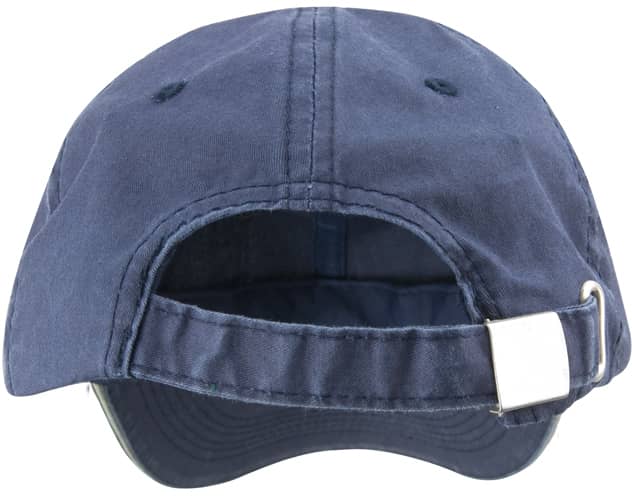 Washed Fine Line Cotton Cap With Sandwich Peak