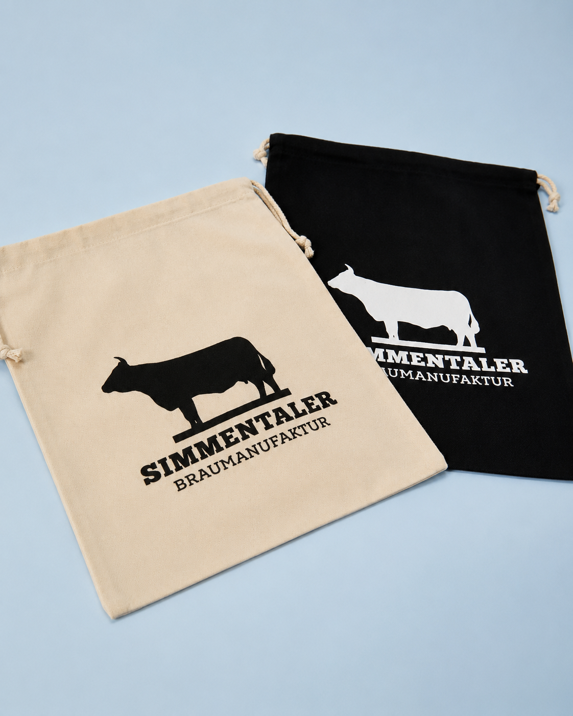 Siebdruck auf Baumwolltasche – Simmentaler Braumanufaktur