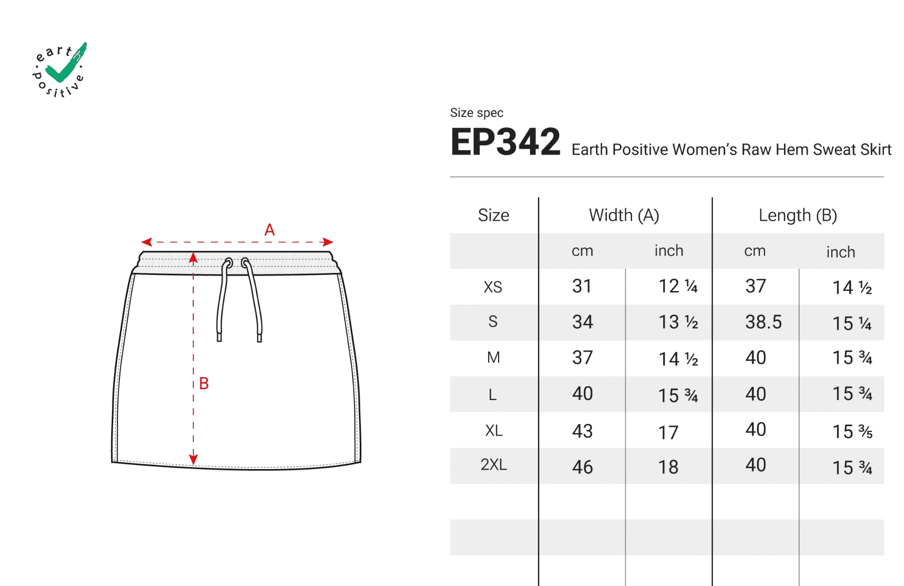 Women`s Raw Hem Sweat Skirt