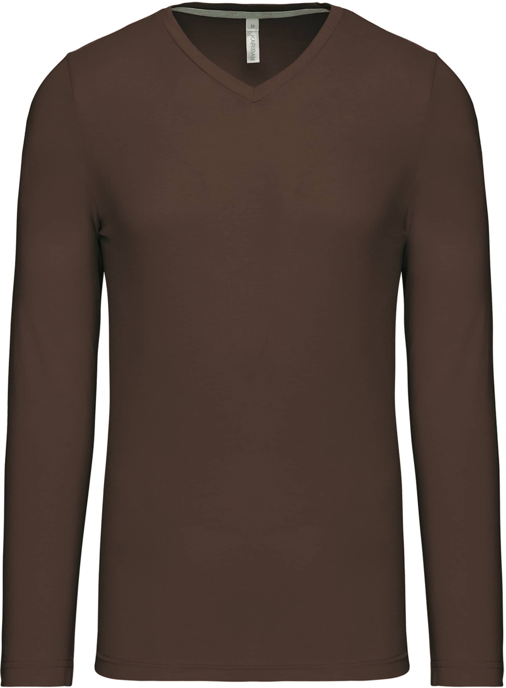 Men`s long-sleeved V-Neck T-shirt