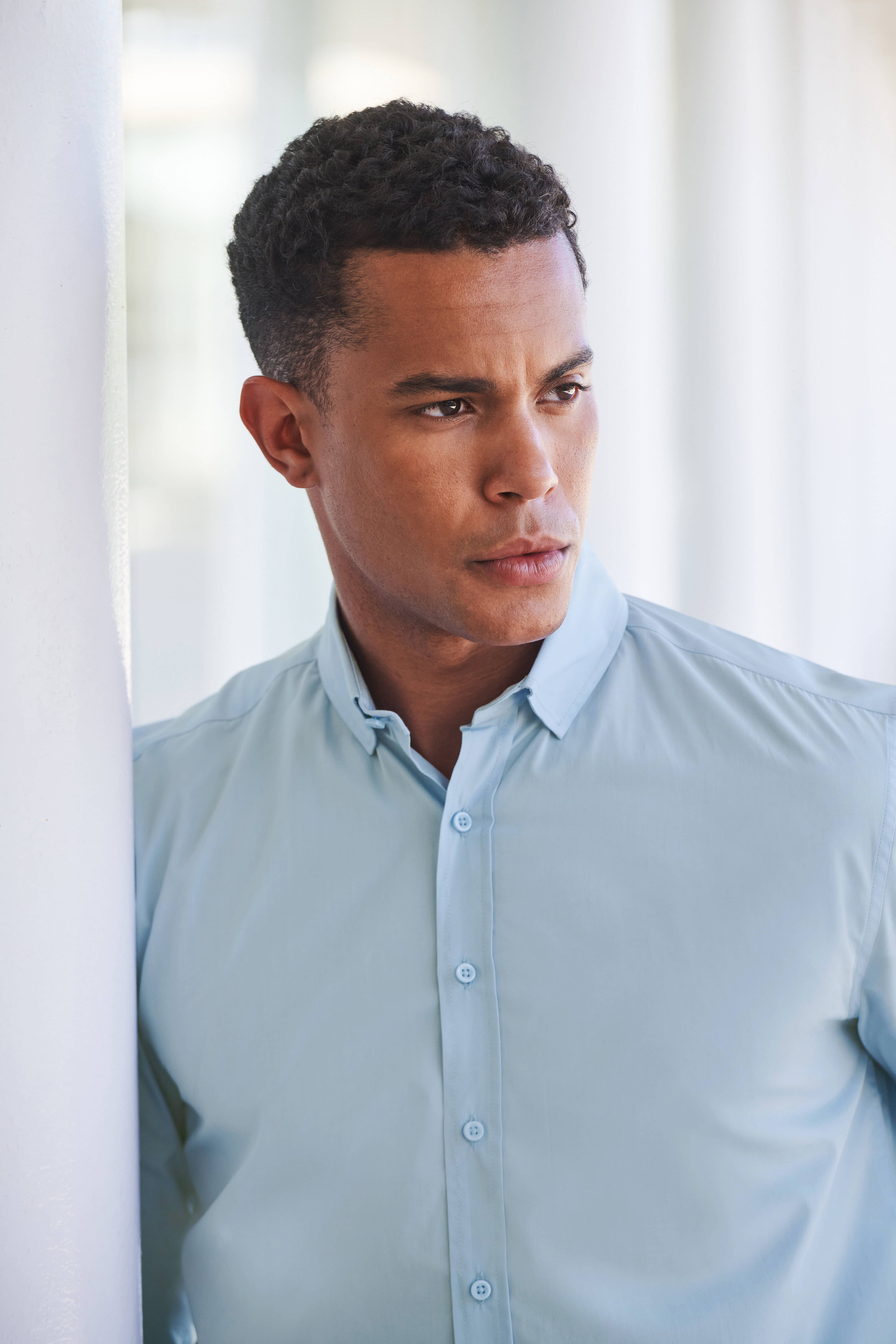 Men´s Long Sleeved ´Cotton Feel´ Coolplus® Shirt