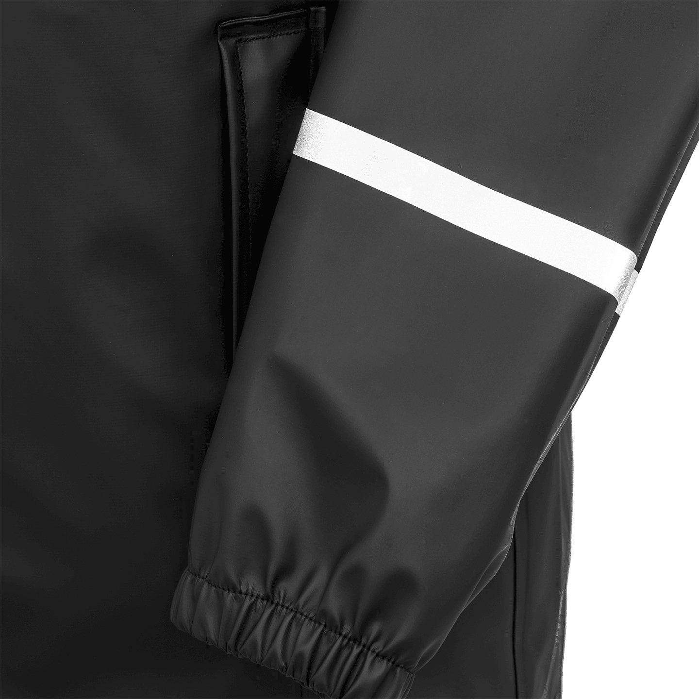 Prism PU Waterproof Jacket with Reflective Bands & Recycled Backing