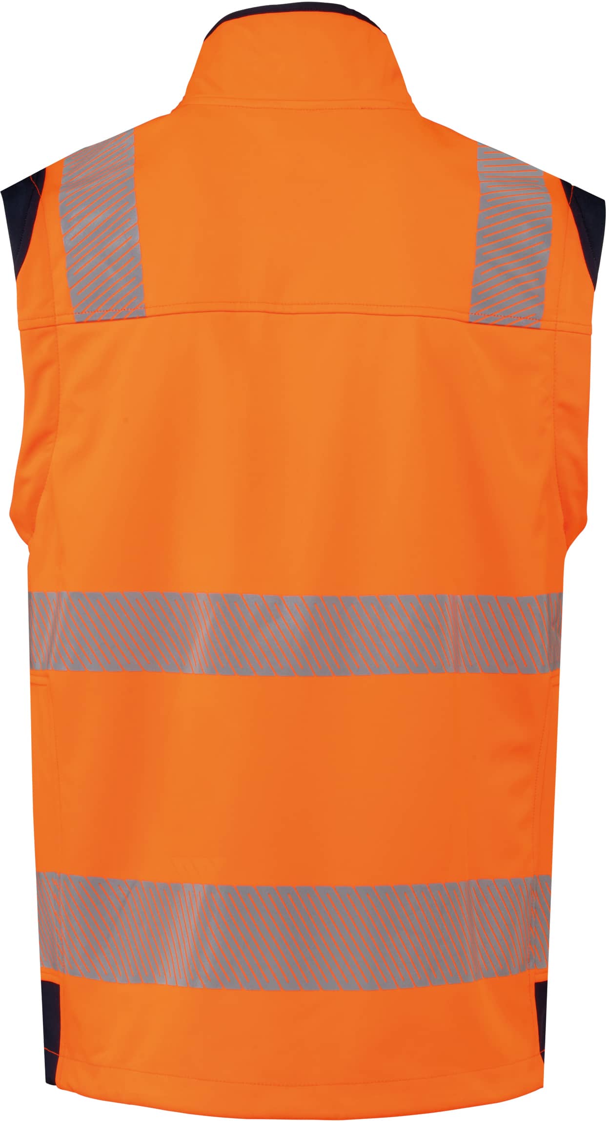 Recycelte Safety Softshell-Jacke mit abnehmbaren Ärmeln