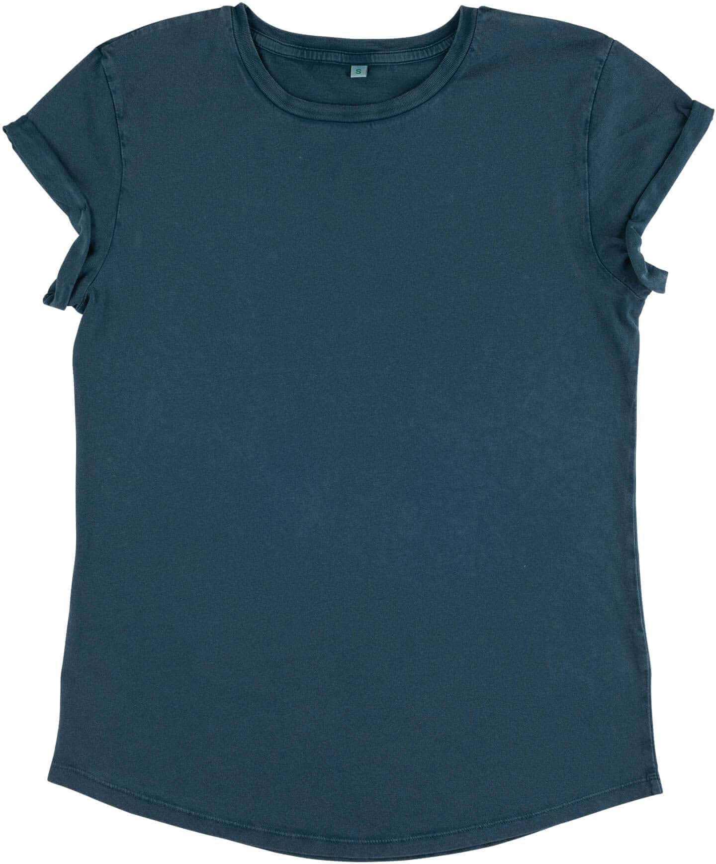 Women`s Rolled Up Sleeve Organic