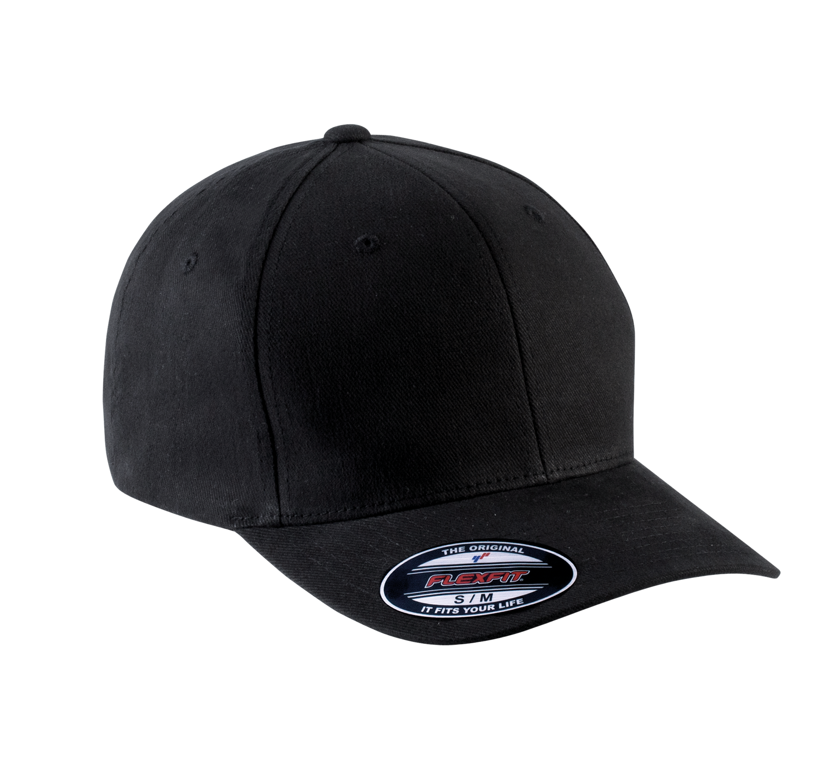 6-Panel Flexfit  Schirmmütze - Gebürstete Baumwolle