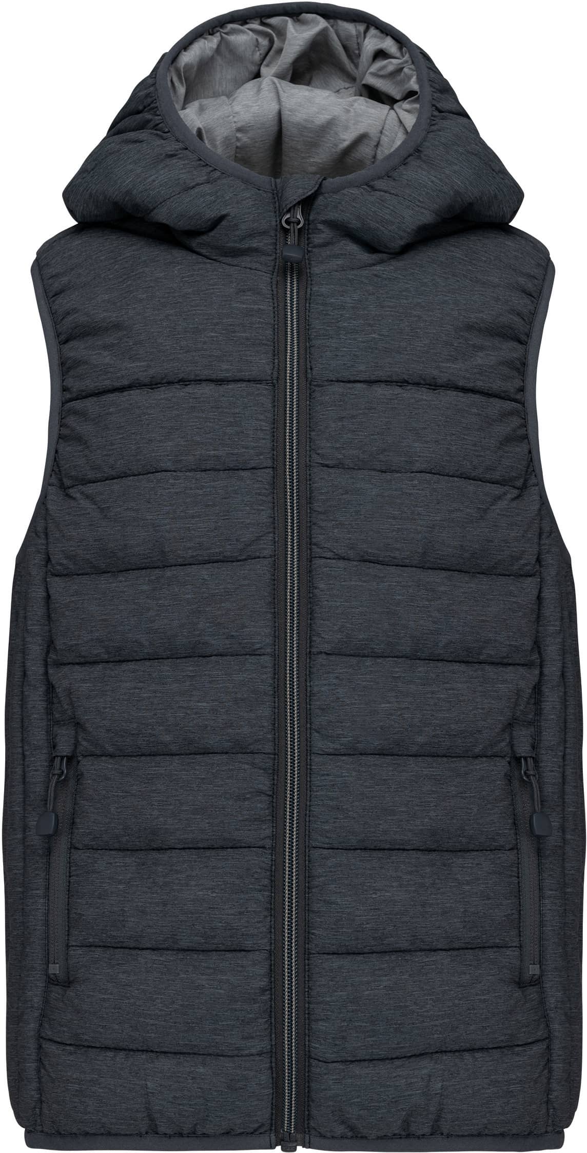 Bodywarmer mit Kapuze für Kinder - Marl Dark Grey