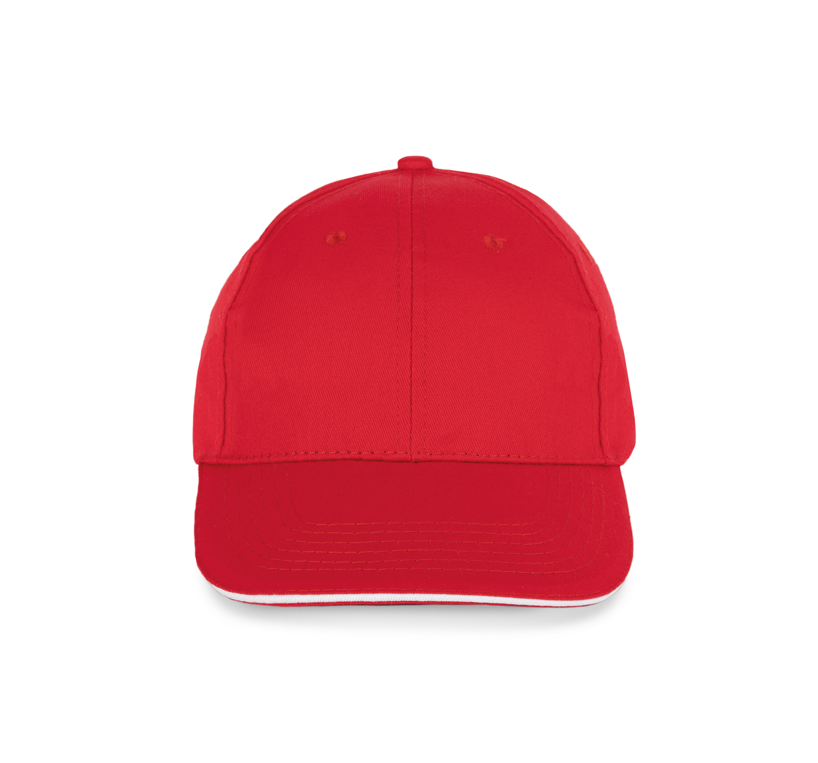 6-Panel-Kappe mit Kontrast-Sandwichschirm