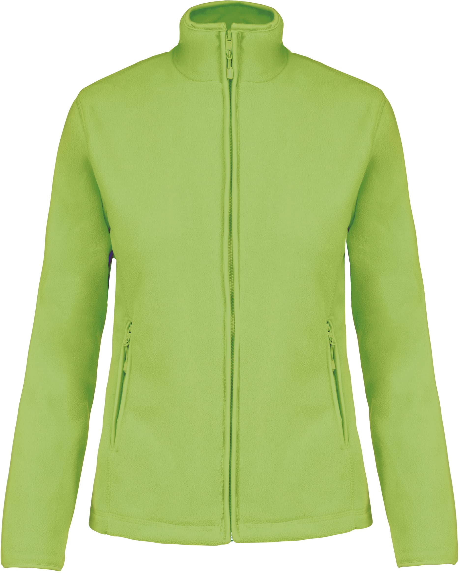 Mikrofleece-Jacke mit Reißverschluss für Damen