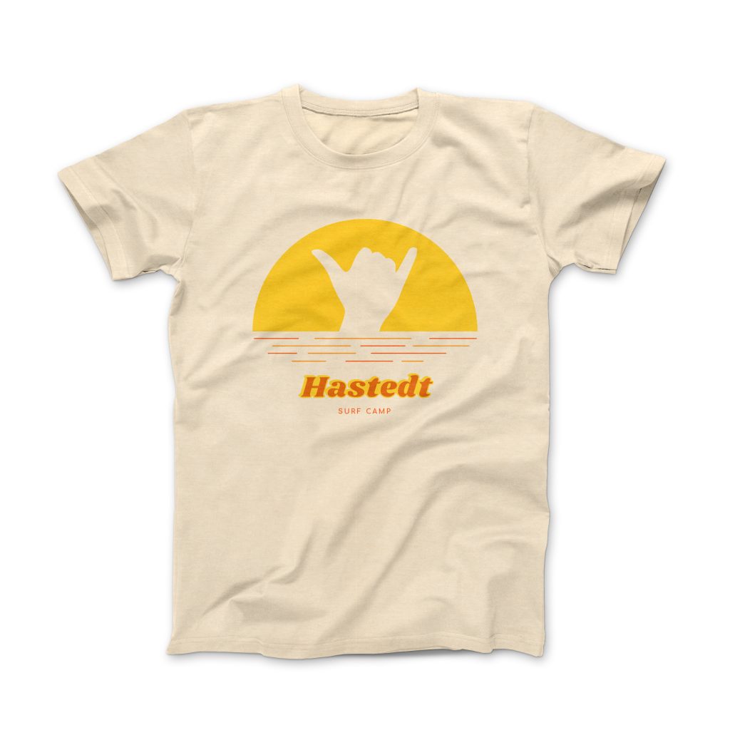 T-Shirt-Design mit analogen Farben