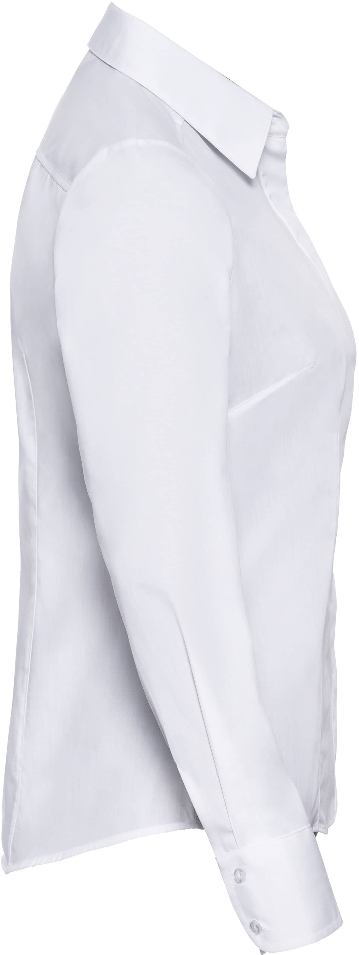 Ladies' Long Sleeve Fitted Polycotton Poplin Shirt