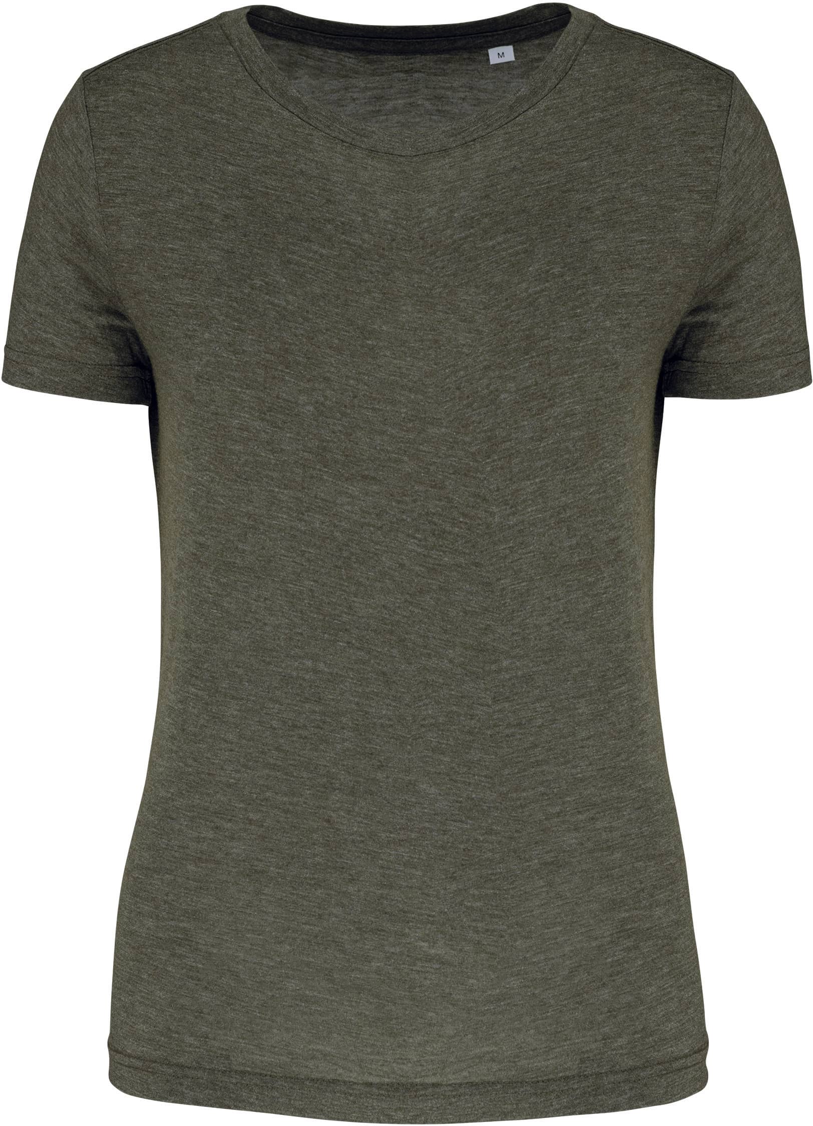 Damen-Triblend-Sportshirt mit Rundhalsausschnitt