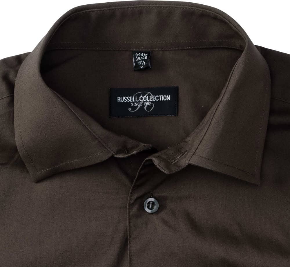 Men's Long Sleeve Fitted Stretch Shirt