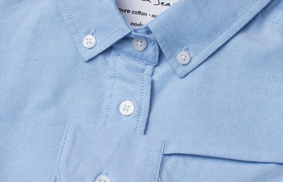 Seven Seas Slim Fit Oxford Herren Hemd
