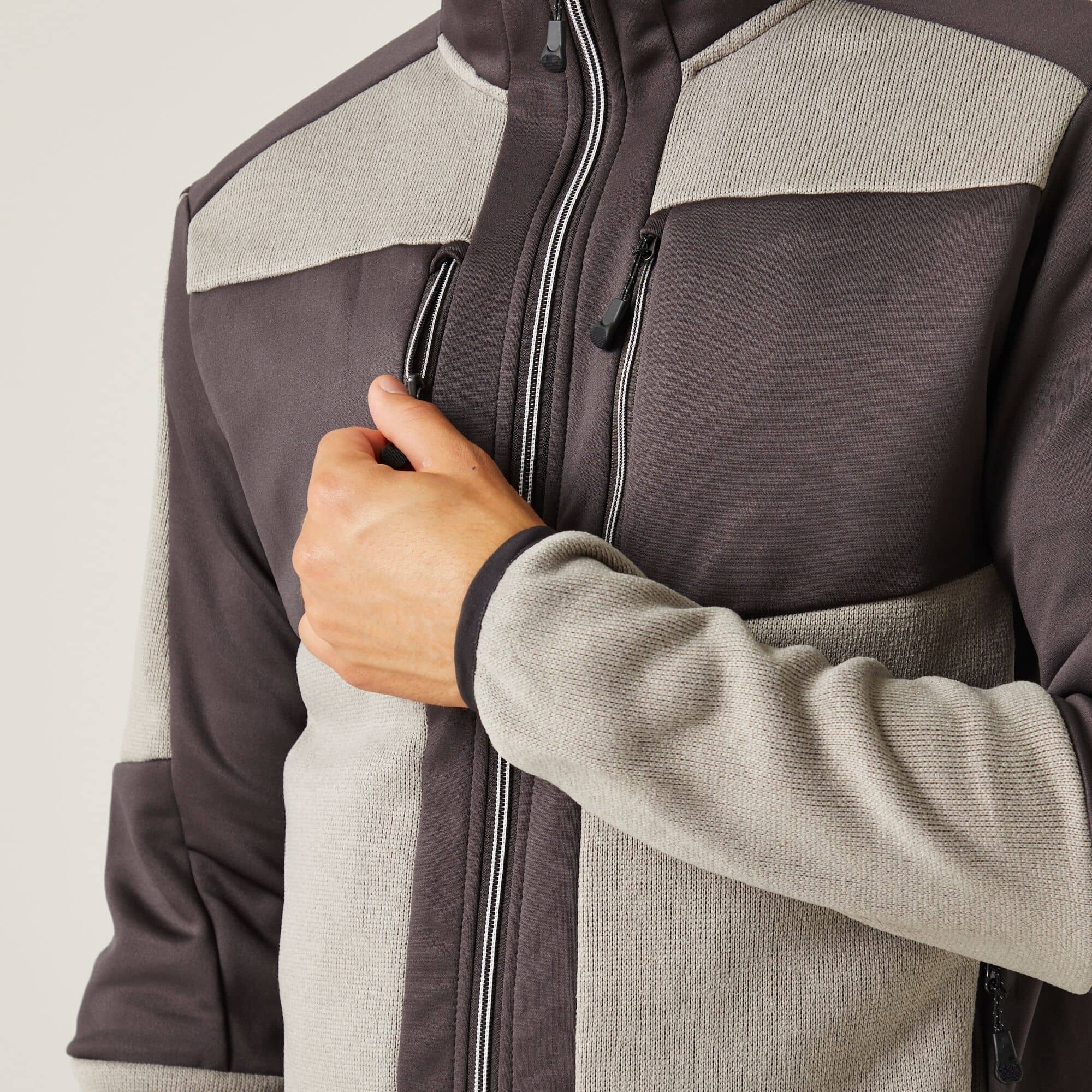 E-volve Unisex Knit Effect Stretch Midlayer Jacket