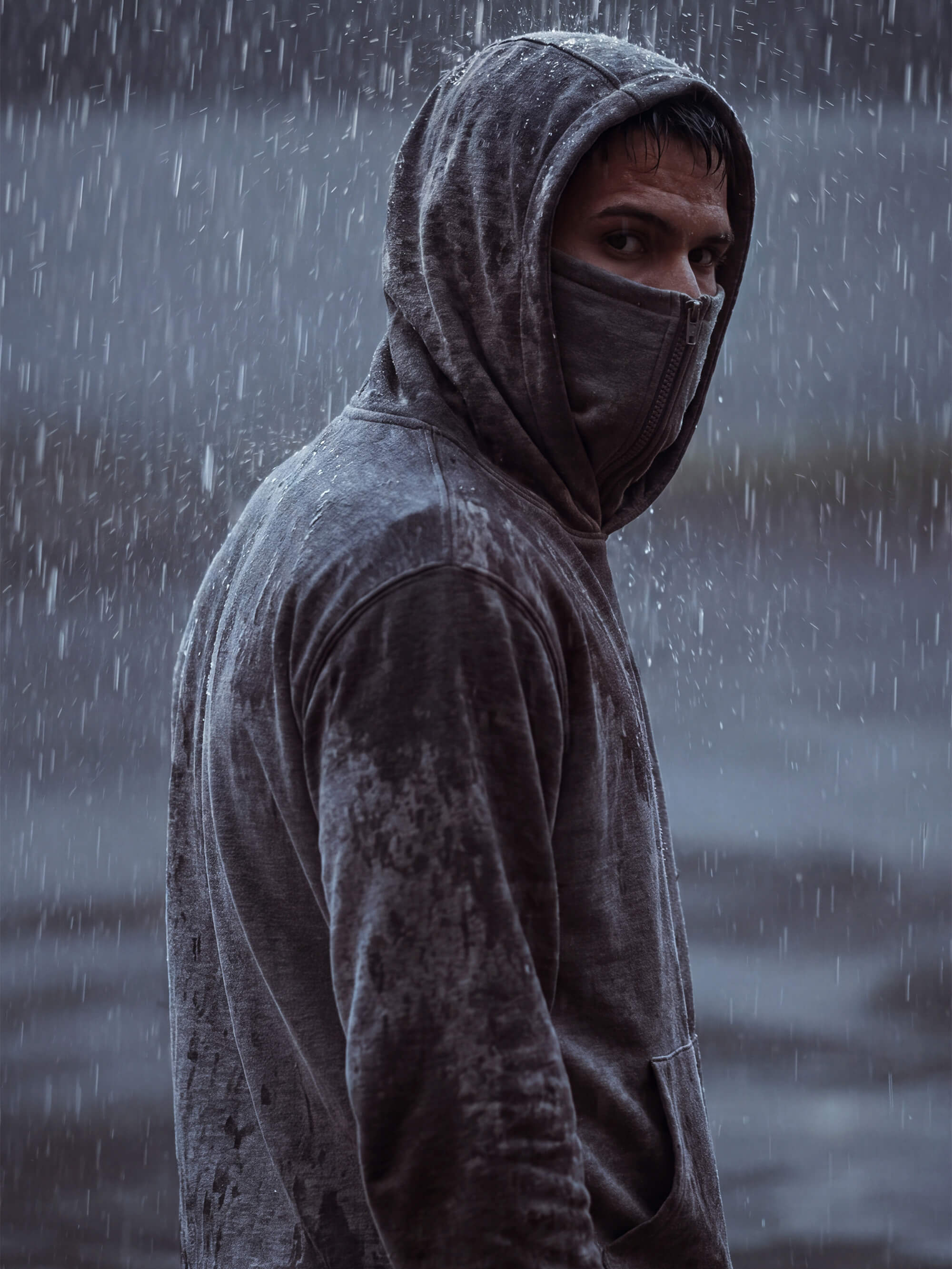 Super High Neck Hoodie