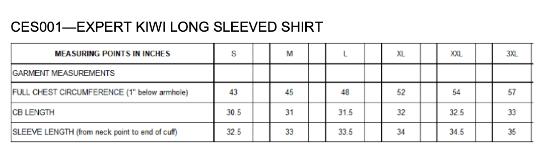 Expert Kiwi Long Sleeved Shirt