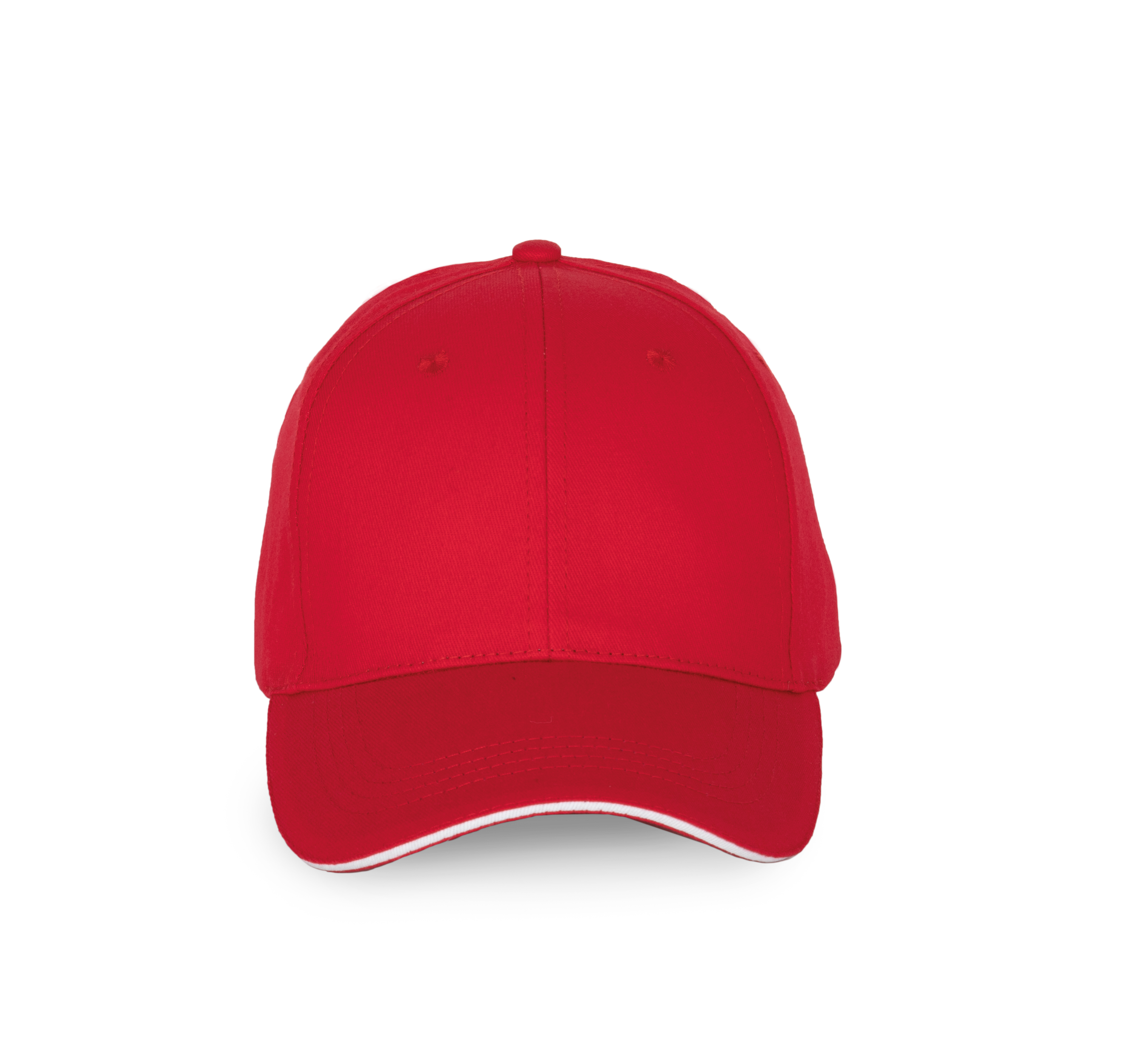 6-Panel-Kappe mit Kontrast-Sandwichschirm