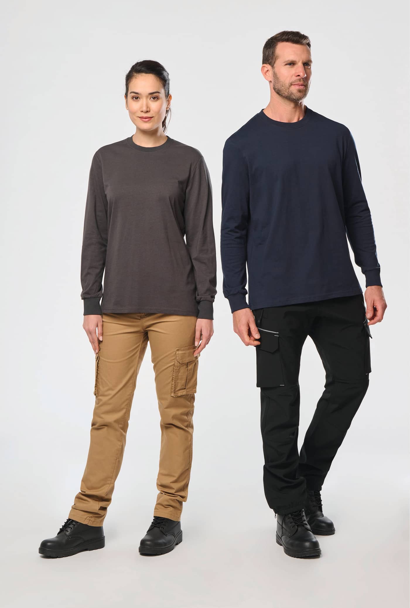 Umweltfreundliches Unisex-T-Shirt mit langen Ärmeln