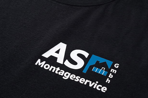 AS Montageservice T-Shirt mit Druck