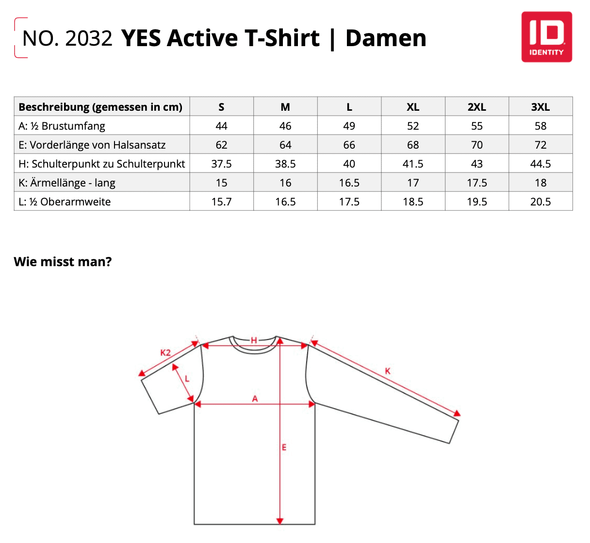 YES Active T-Shirt für Damen