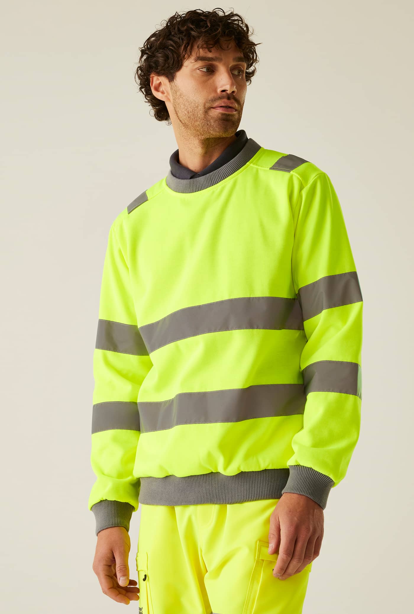 Hi-Vis Pro Contract Crew Neck Sweatshirt