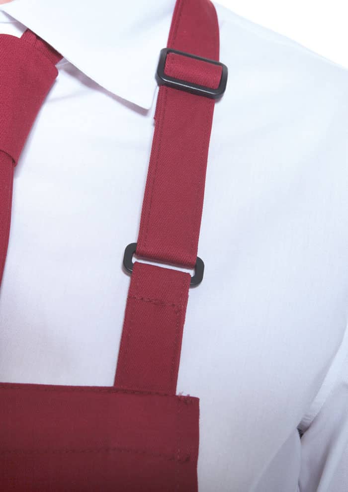 Latzschürze Basic mit Tasche und Schnalle