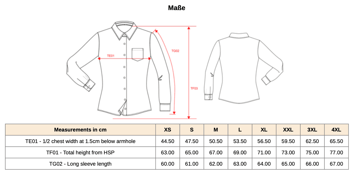 Damen Popelinebluse Langarm