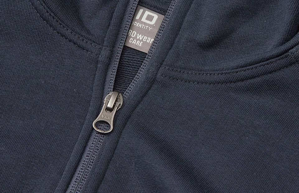 Ungebürsteter PRO Wear CARE Cardigan mit ¼ Zip mit Dam