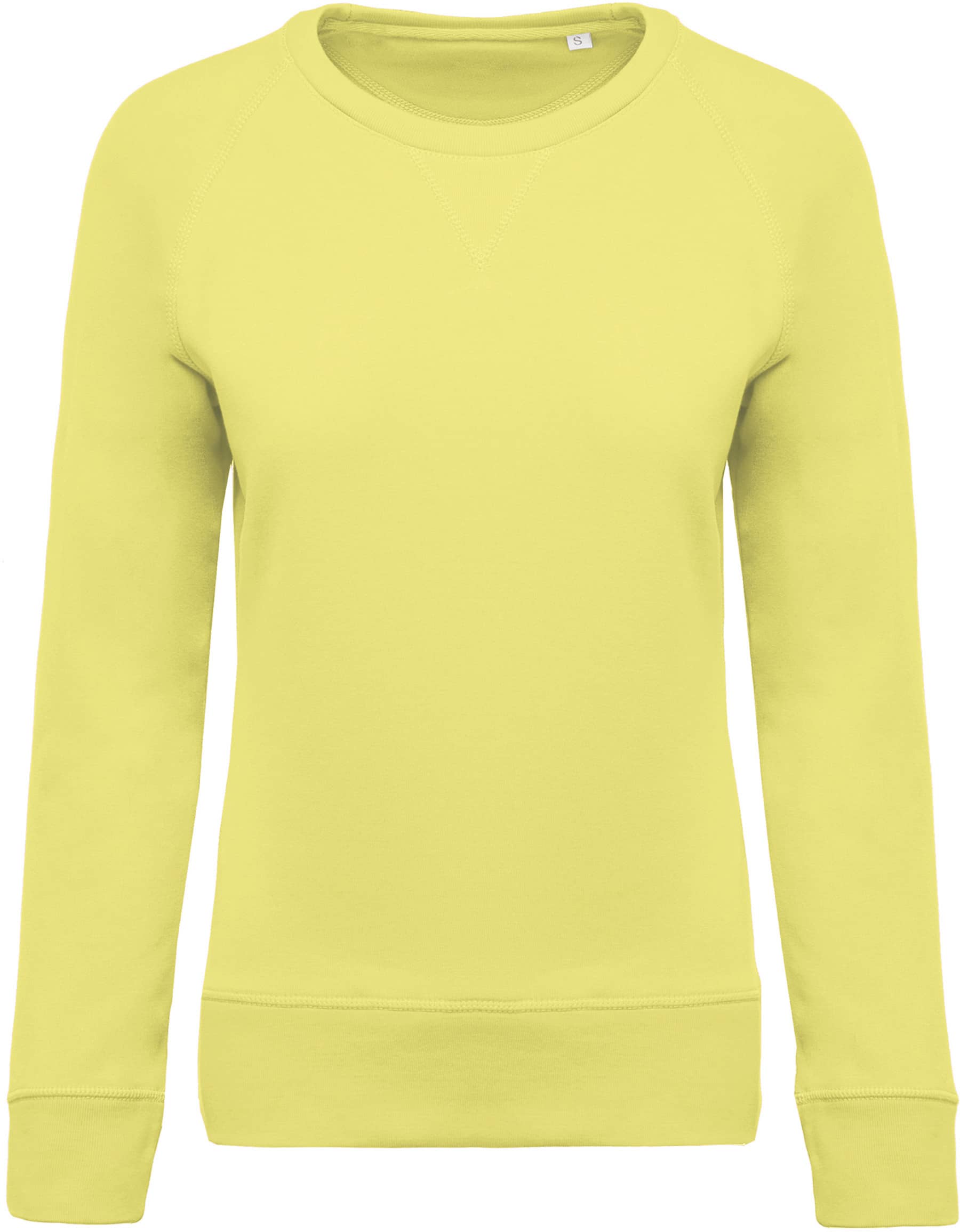 Damen Sweatshirt BIO-BAUMWOLLE Rundhalsausschnitt Raglanärmel